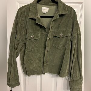 Cropped Corduroy Jacket